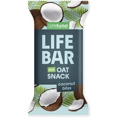 Organic Lifebar Oat Snack Coconut Bliss 40g x 15