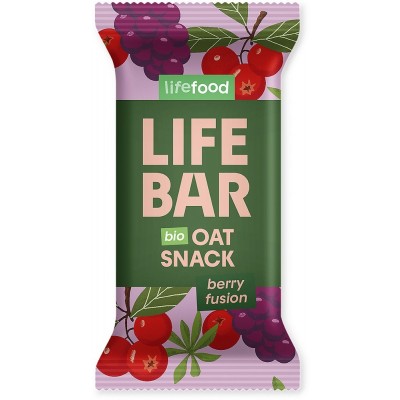 Organic Lifebar Oat Snack Berry Fusion 40g x 15