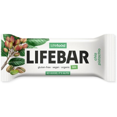Organic Lifebar Chia Pistachio RAW 40g x 15