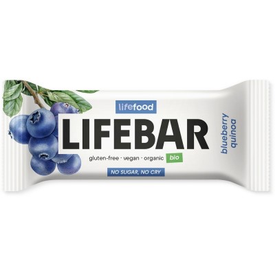 Organic Lifebar Blueberry Quinoa RAW 40g x 15