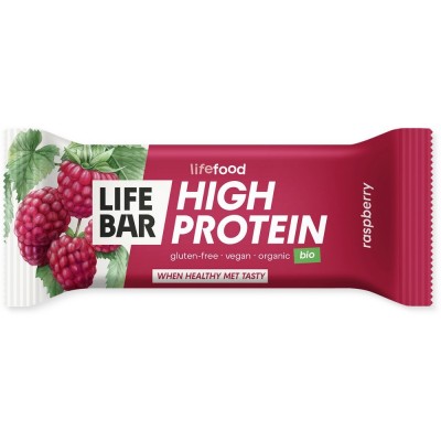 Organic Lifebar Protein Raspberry 40g x 15