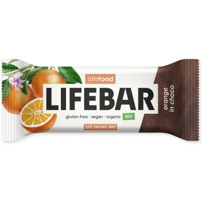 Organic Lifebar InChoco Orange RAW 40g x 15